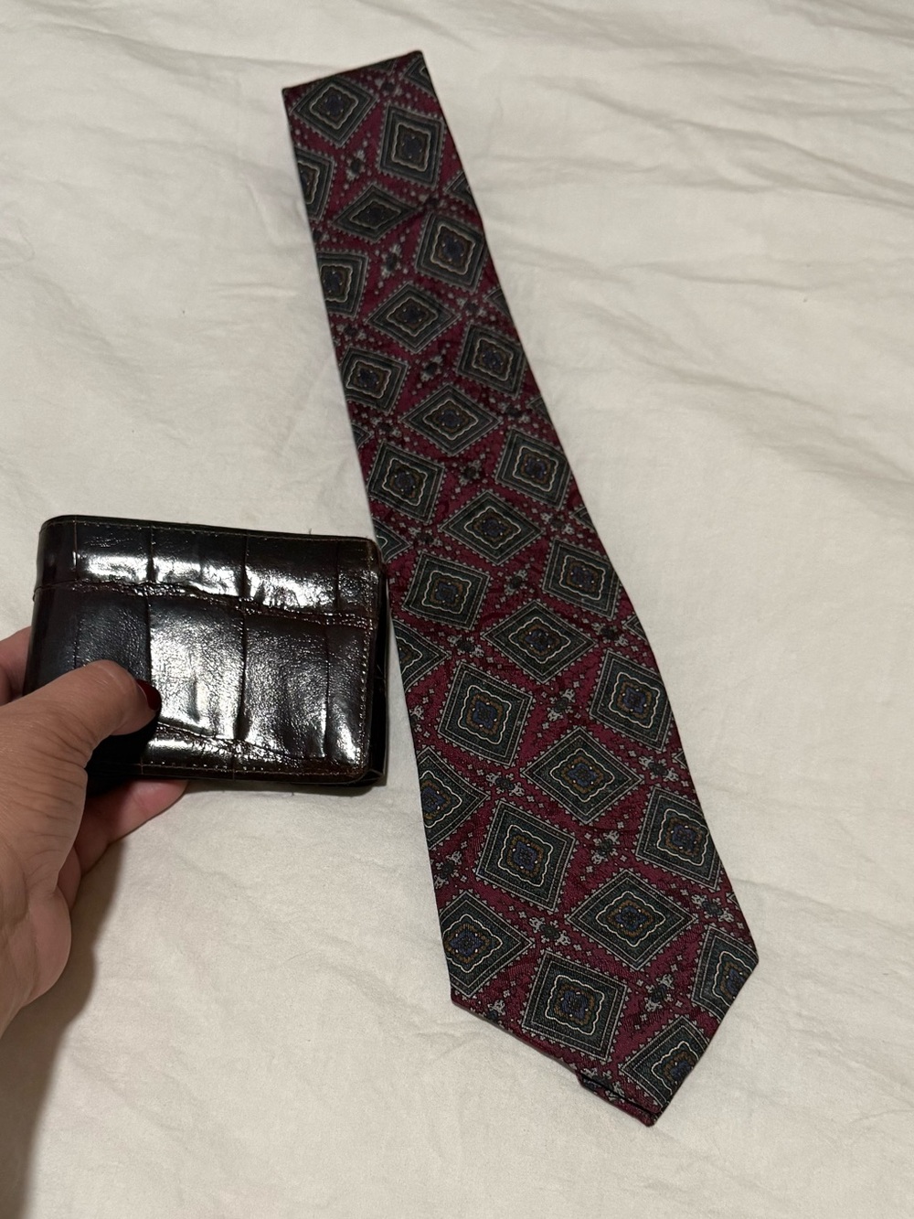 Christian Dior Tie and Alligator Wallet #84